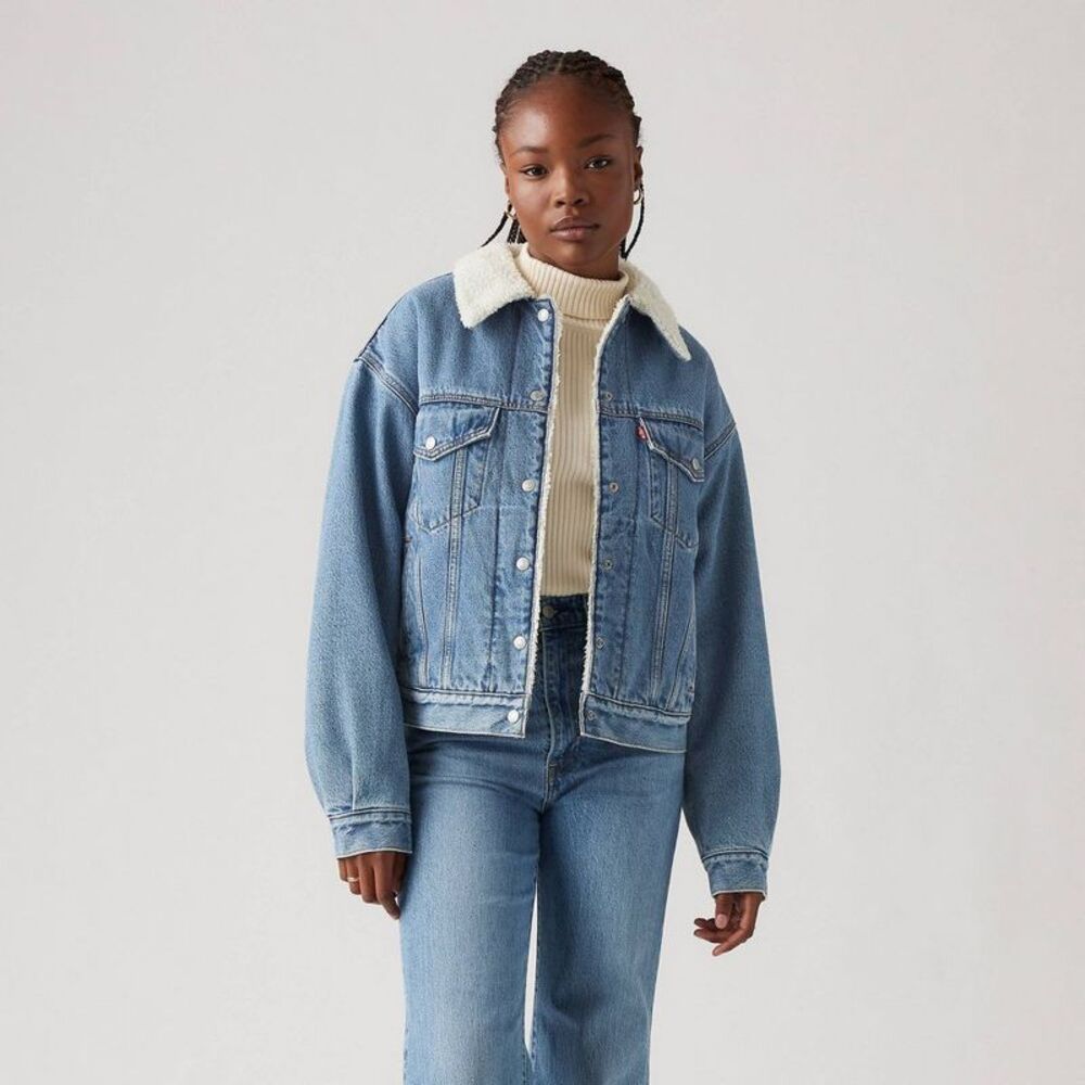 Levi's Women's Faux Shearling 90's Trucker Jacket - Inner Adventure M
